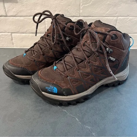 The North Face sz 7 brown leather hiking boots