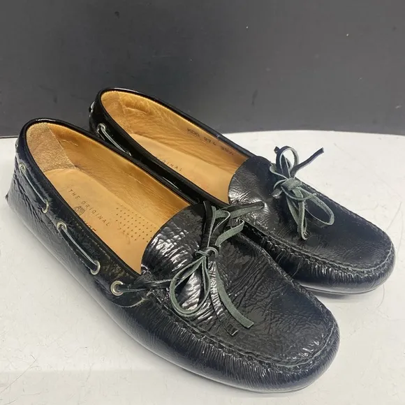 The Original Car Shoe Black Loafers KDD 274
