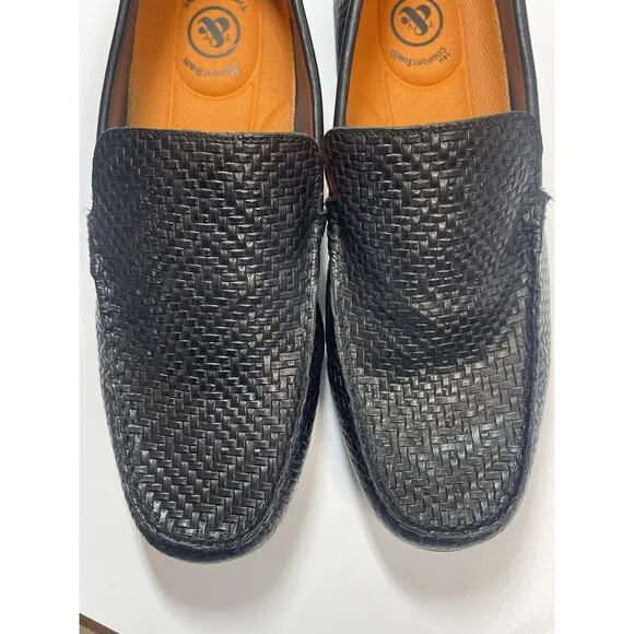 Thomas &amp; Vine Carter Leather Driving Loafer In Black Sz 10.5 New W/O Tag