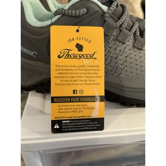 Thorogood Women’s Work Sneakers Sz. 6.5 AST Low Composite Toe Safety Work NWT