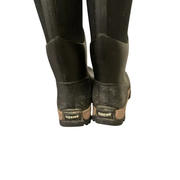 Tidewe Rubber Neoprene Boots for Men Size 5 and Women Size 6 Waterproof