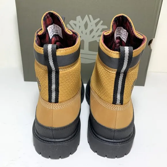 Timberland Heritage Front Zip Boots Leather Wheat Nubuck Booties Size 8 NEW