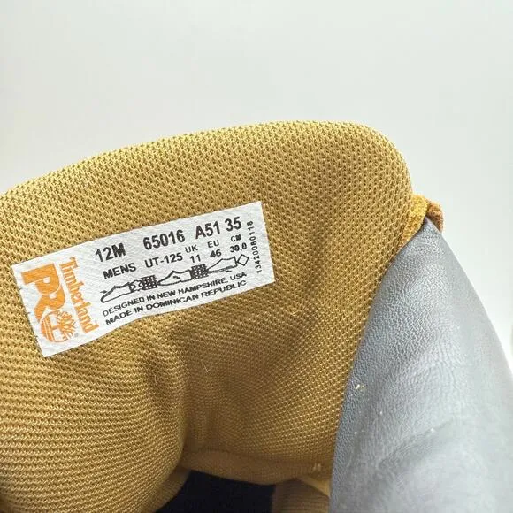 Timberland Mens Direct Attach 6&quot; Steel Toe Work Boot US 12M Tan Insulated WP NIB