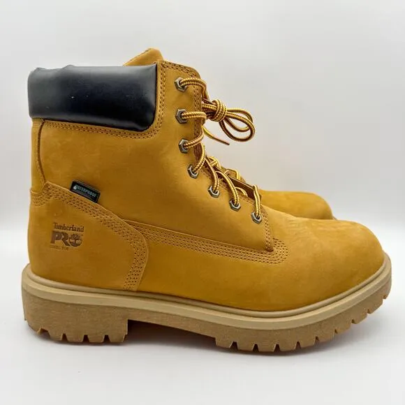 Timberland Mens Direct Attach 6&quot; Steel Toe Work Boot US 12M Tan Insulated WP NIB