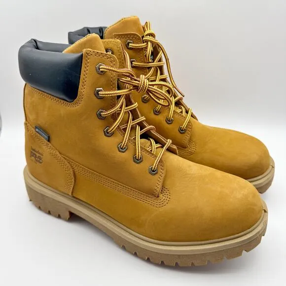 Timberland Mens Direct Attach 6&quot; Steel Toe Work Boot US 12M Tan Insulated WP NIB