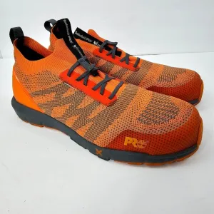 Timberland Men's Orange PRO Radius Knit Composite Toe Work Sneakers Size 14M