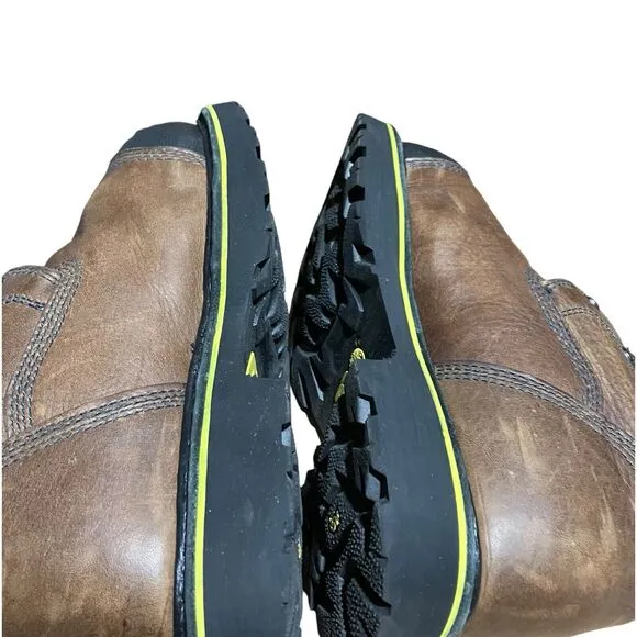 Timberland Pro Boots Mens 7 Brown Bannack Alloy Safety Toe EH Heat Resistant