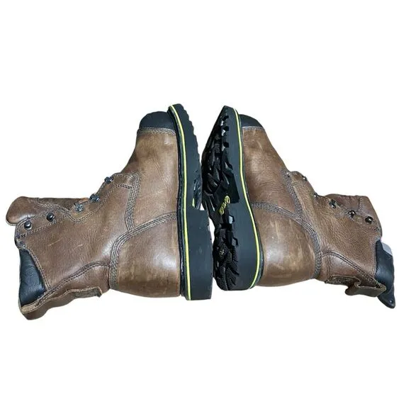 Timberland Pro Boots Mens 7 Brown Bannack Alloy Safety Toe EH Heat Resistant