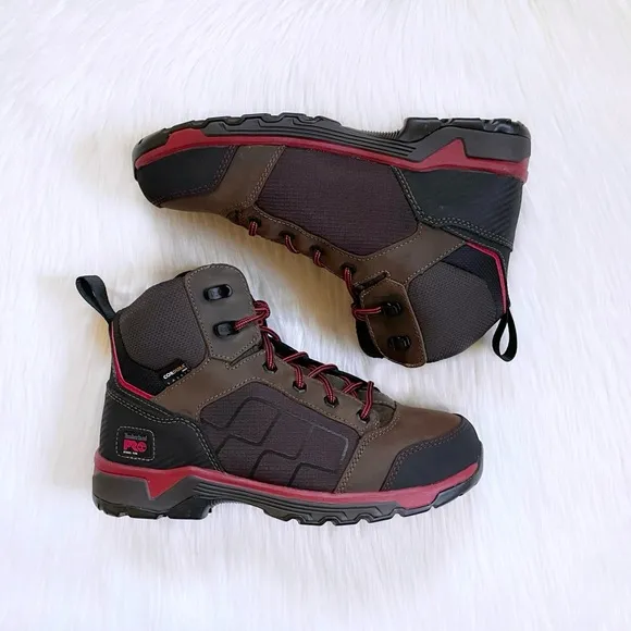 Timberland PRO Men’s Payload 6 Inch Steel Toe Brown Work Boots