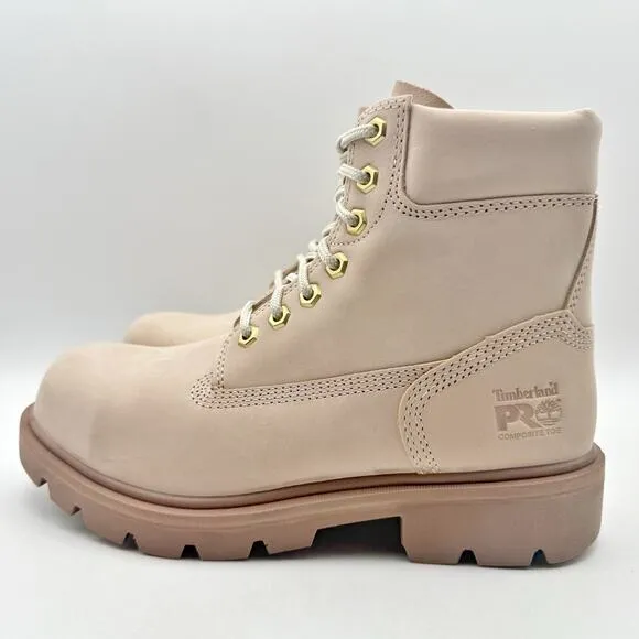 Timberland Pro Sawhorse 6&quot; Work Boot Mens 6.5 M Womens 7.5 Pink CT WP NIB