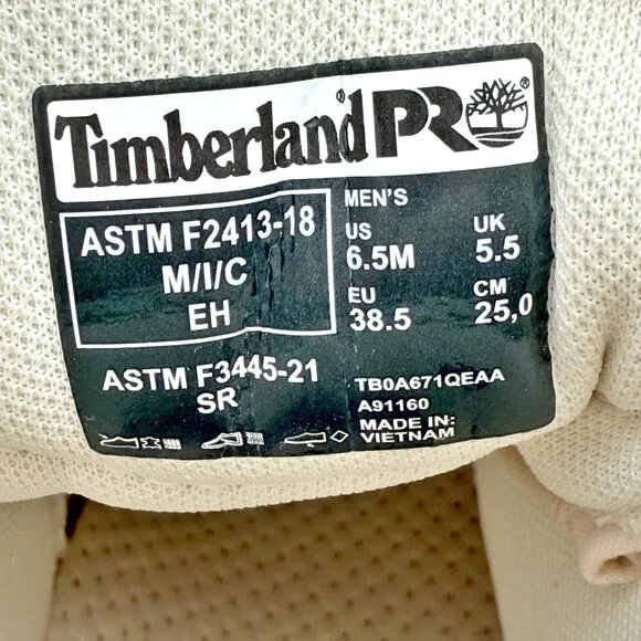 Timberland Pro Sawhorse 6&quot; Work Boot Mens 6.5 M Womens 7.5 Pink CT WP NIB