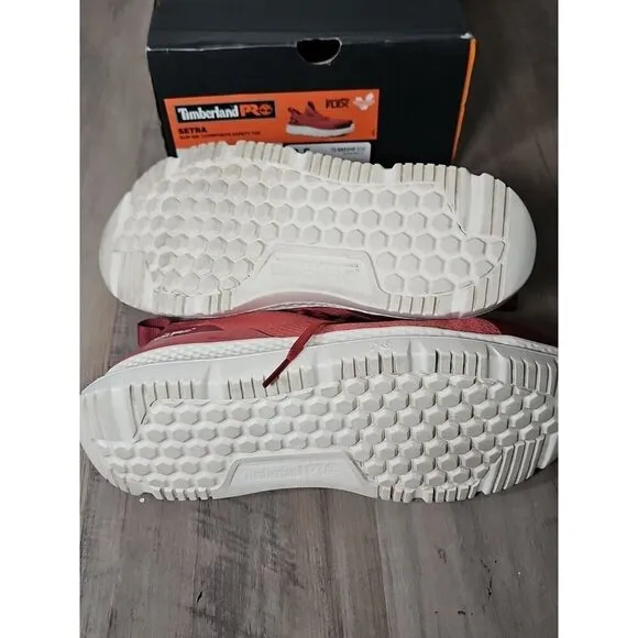 Timberland PRO® Setra Knit Composite Toe Women’s Sneakers 8.5m Cranberry / Cream