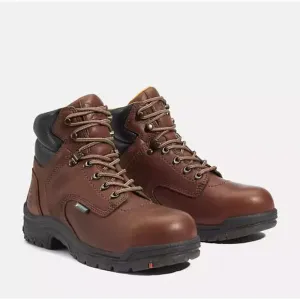 Timberland Pro Sz 13M Dark Mocha 6&quot; Titan Waterproof Work Boots Alloy Toe P17-17