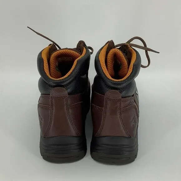 Timberland Pro Sz 13M Dark Mocha 6&quot; Titan Waterproof Work Boots Alloy Toe P17-17