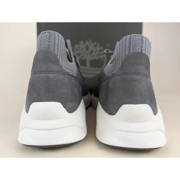 Timberland Shoes Mens 13M Bradstreet Ultra Oxford Sneakers Grey Leather Knit NEW