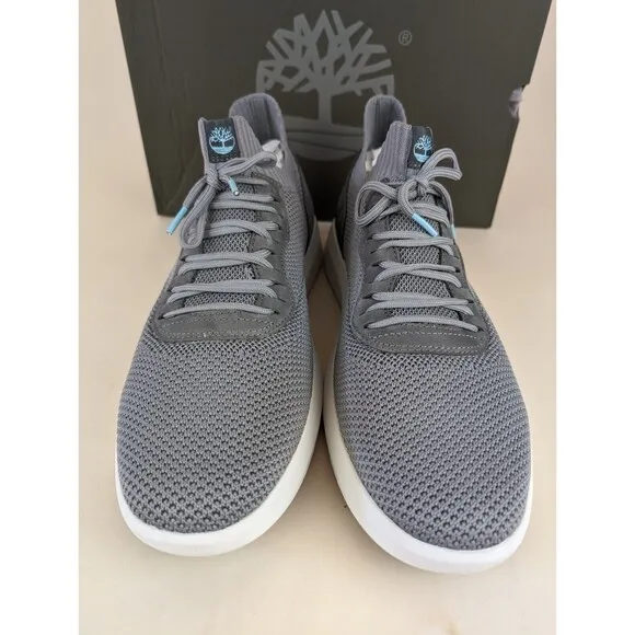Timberland Shoes Mens 13M Bradstreet Ultra Oxford Sneakers Grey Leather Knit NEW