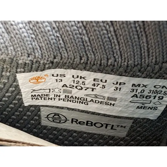 Timberland Shoes Mens 13M Bradstreet Ultra Oxford Sneakers Grey Leather Knit NEW