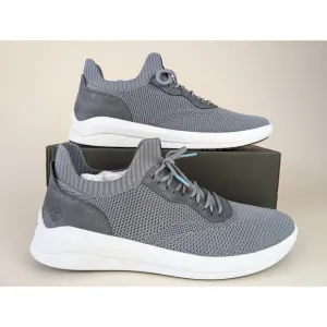 Timberland Shoes Mens 13M Bradstreet Ultra Oxford Sneakers Grey Leather Knit NEW