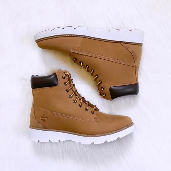 Timberland Women’s Keeley Field 6 Inch Lace Up Wheat Boots
