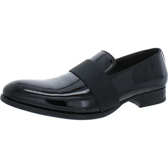 To Boot New York Mens Perry Black Patent Leather Slip On Formal Loafers NWOB