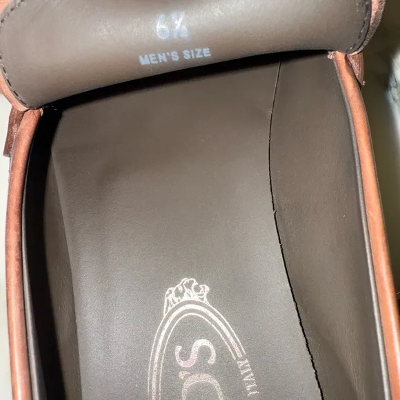 Tod's Brown Leather Loafers Men 6.5 UK