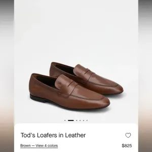 Tod's Brown Leather Loafers Men 6.5 UK