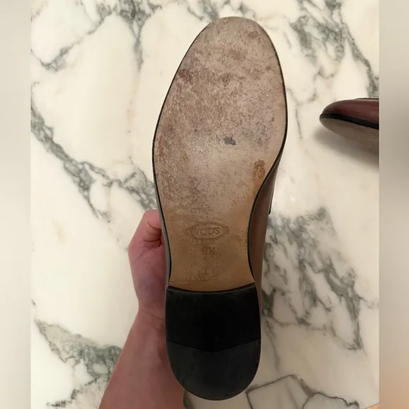 Tod's Brown Leather Loafers Men 6.5 UK