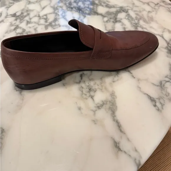 Tod's Brown Leather Loafers Men 6.5 UK