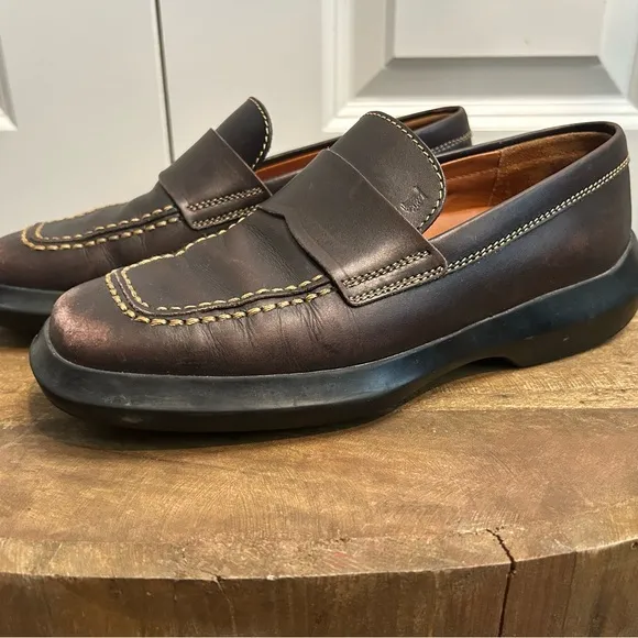TOD’S Brown Leather Penny Loafers | Women’s Size 5.5