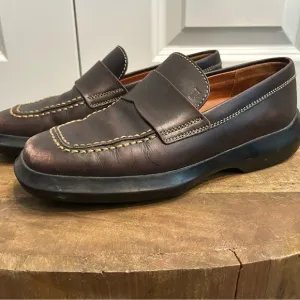 TOD’S Brown Leather Penny Loafers | Women’s Size 5.5