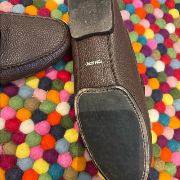 TOM FORD Dark Brown Leather Loafers… gorgeous condition