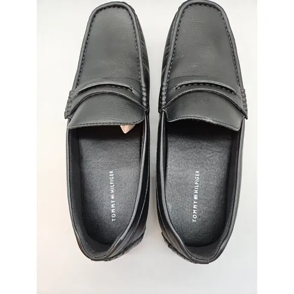 Tommy Hilfiger Ardwin Slip On Loafers Black Leather Men's Size 11.5 New In Box