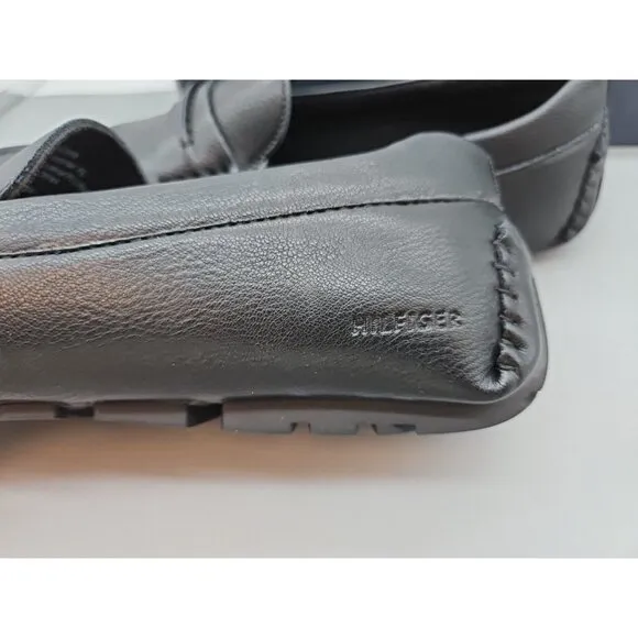 Tommy Hilfiger Ardwin Slip On Loafers Black Leather Men's Size 11.5 New In Box