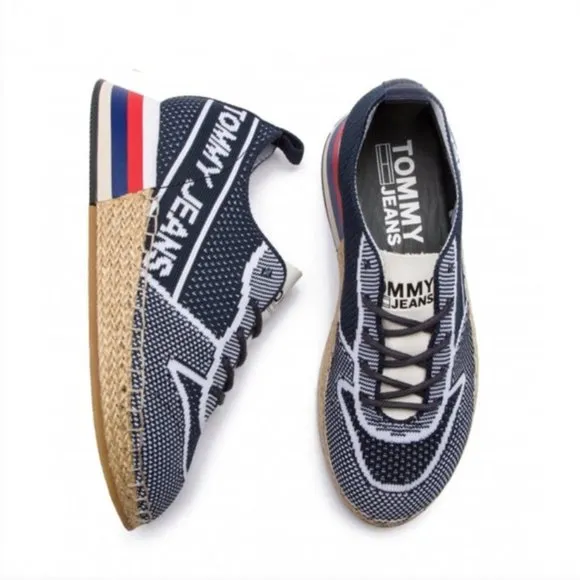 Tommy Jeans Knit Espadrille Sneakers Sz 6