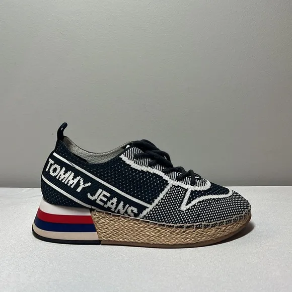 Tommy Jeans Knit Espadrille Sneakers Sz 6