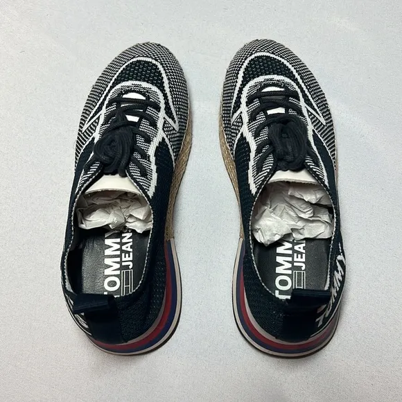 Tommy Jeans Knit Espadrille Sneakers Sz 6