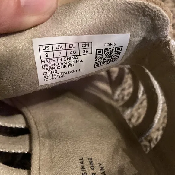 Toms Majorca woven sandals size 9