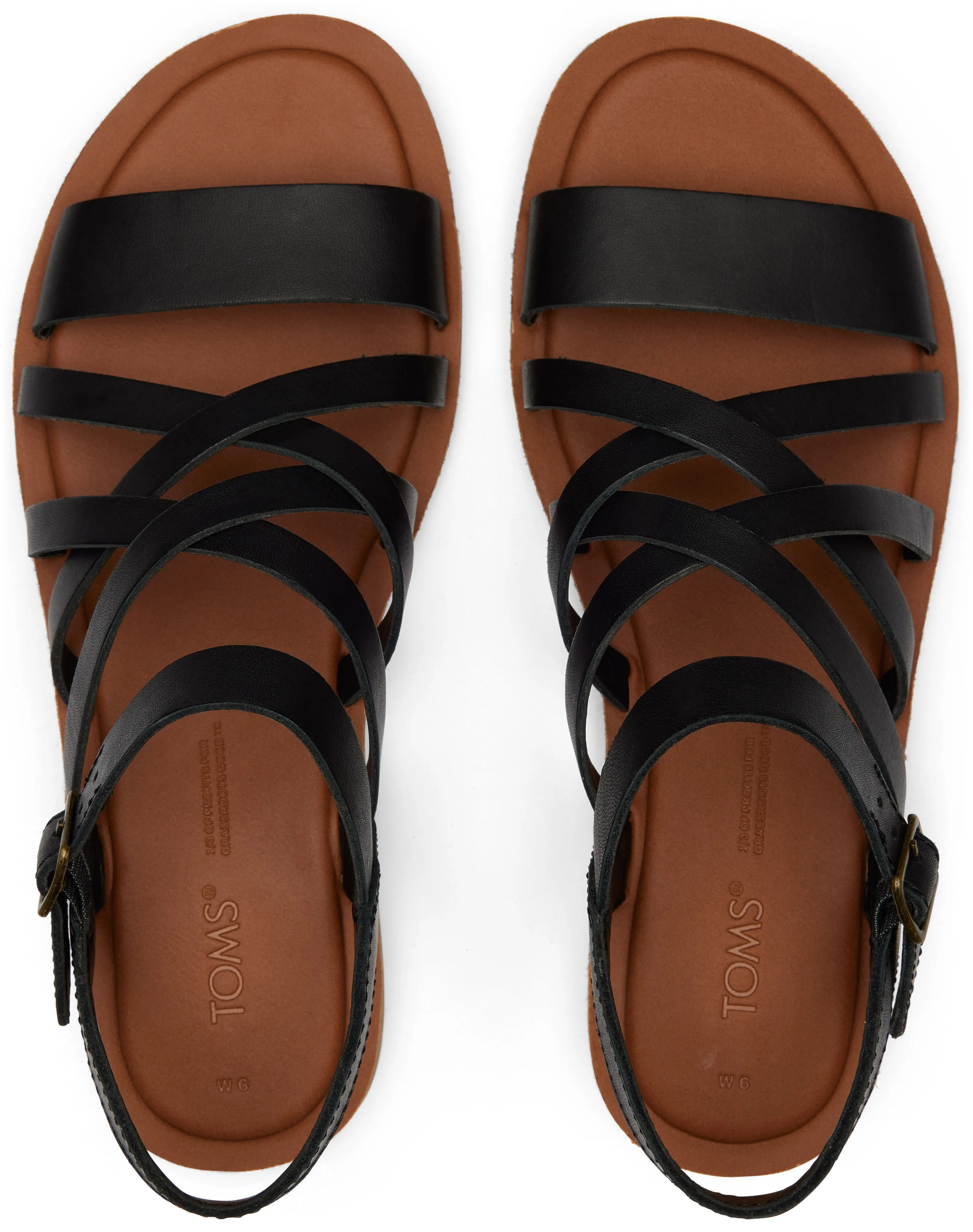 Toms Women Sephina Black Leather