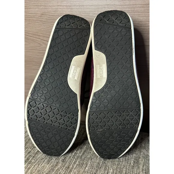 TOMS Women's Del Rey knit dark purple lace up sneakers 💸BOGO🎉