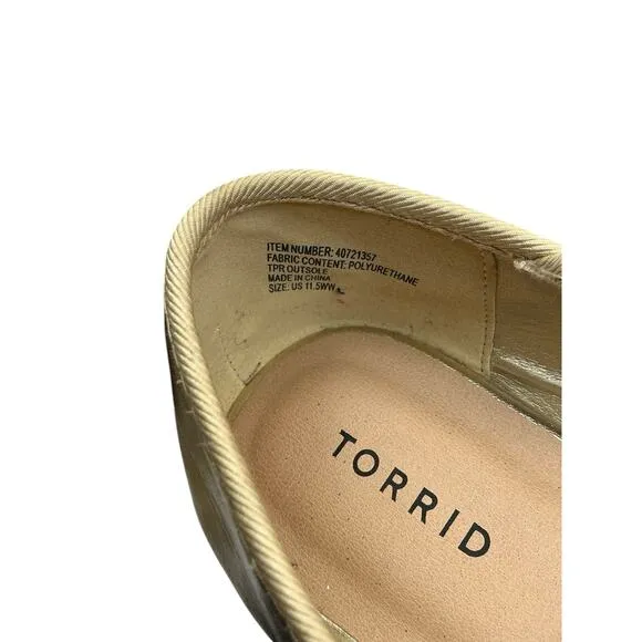Torrid Shoes Ballet Shoes Ballet Flats Slip On Shoes Bow Ballet Flats 11.5 W
