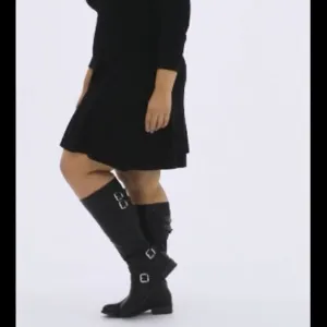 Torrid Faux Leather Buckle Knee Boots Wide Calf