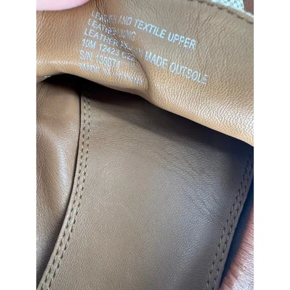 Tory Burch Ballet Loafers Size 10 Tan   Ecru/ Bahrain Tan