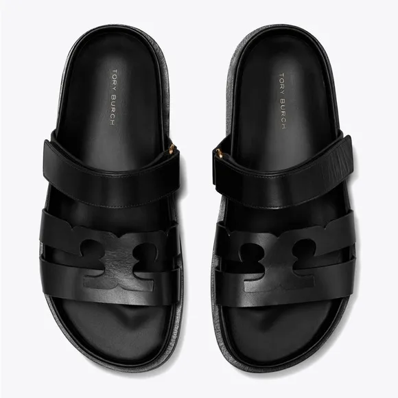 Tory Burch Black Sandals Minimalist Design