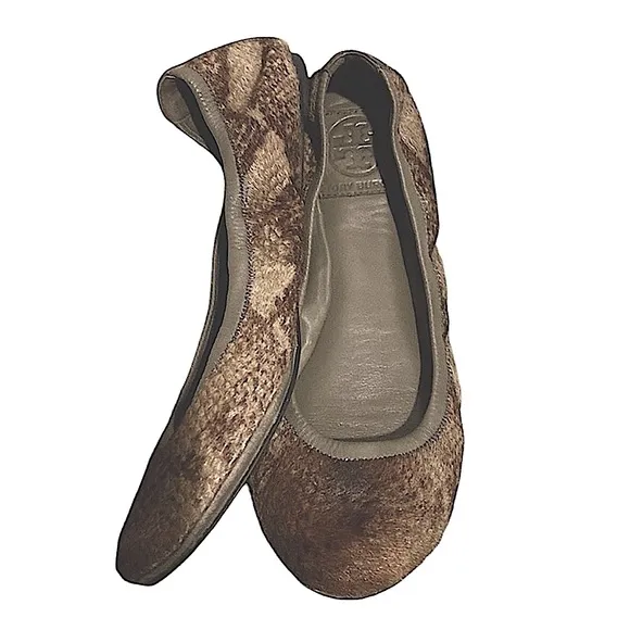 Tory Burch Calf Hair Fur Ballet Flats Women’s Size 8