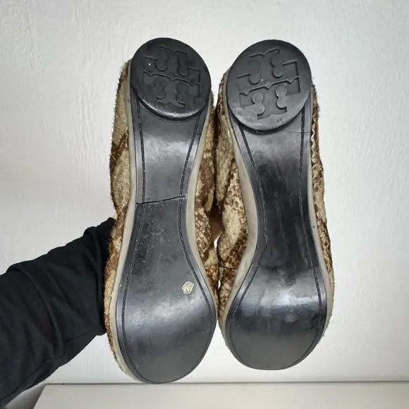 Tory Burch Calf Hair Fur Ballet Flats Women’s Size 8
