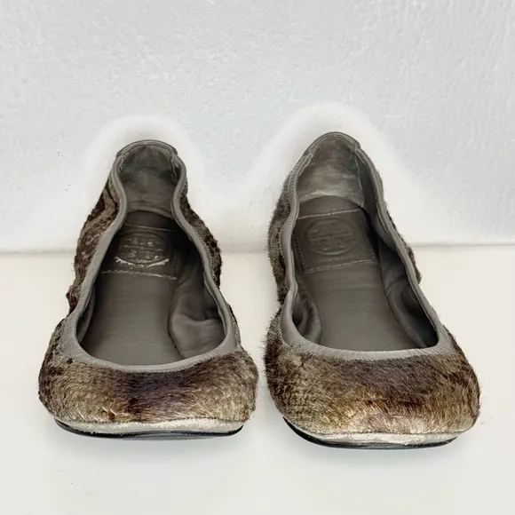 Tory Burch Calf Hair Fur Ballet Flats Women’s Size 8