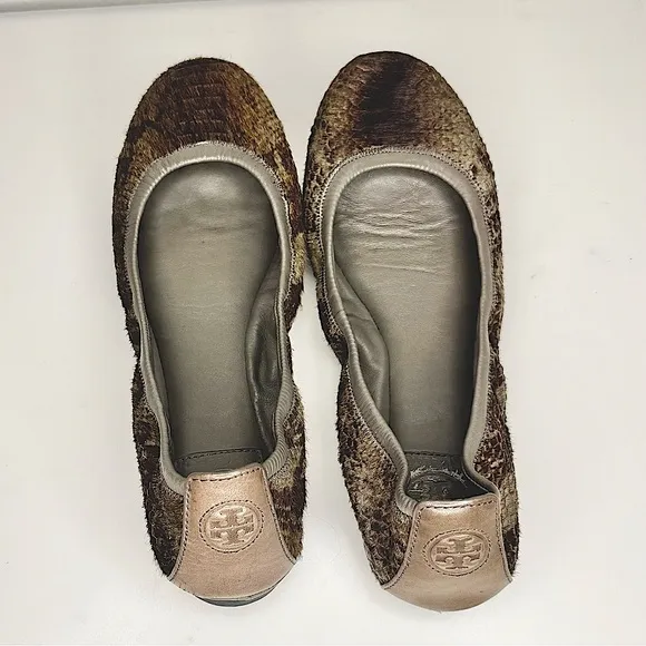 Tory Burch Calf Hair Fur Ballet Flats Women’s Size 8