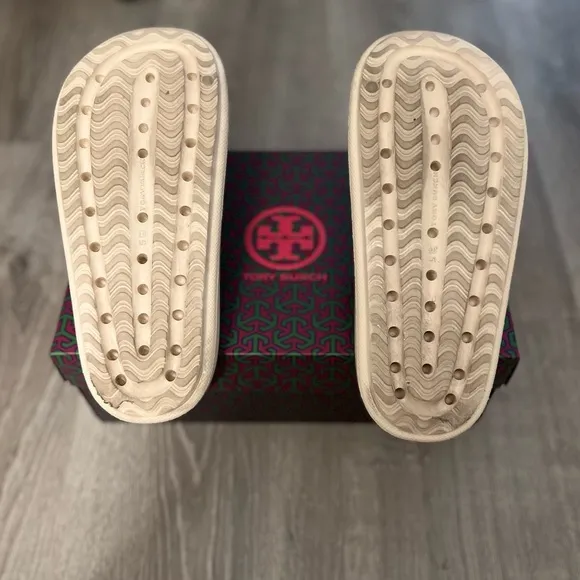 Tory Burch Eva Shower Slide - French Pearl