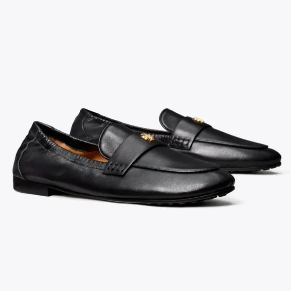 Tory Burch Patent Leather Ballet Loafers Slip On Flats Perfect Black NIB 6
