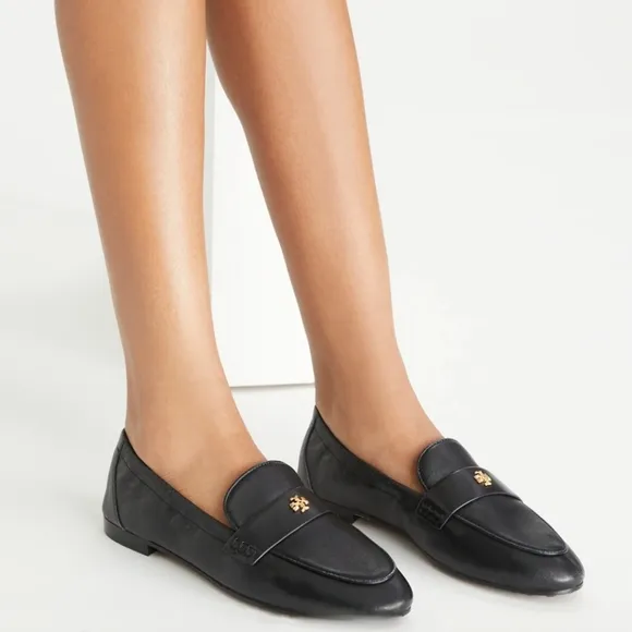 Tory Burch Patent Leather Ballet Loafers Slip On Flats Perfect Black NIB 6